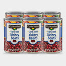 6 Cans Clover Valley Dark Red Kidney Beans, 15.5 oz
