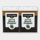 2 Jars Clover Valley Black Pepper, 3 oz