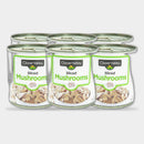 6 Cans Clover Valley Sliced Mushrooms, 4 oz