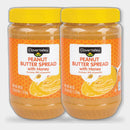 2 Jars Clover Valley Peanut Butter Spread with Honey, 40 oz