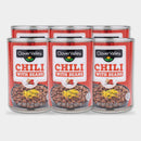 6 Cans Clover Valley Chili with Beans, 15 oz