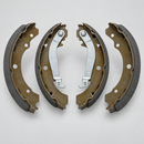 Complete rear drum brake shoe set