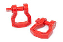 D-Ring - Forged, Pair, Red