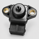 Single SKP SKAS42 pressure sensor with two brass-sleeved mounting holes and central pressure port