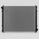 Charge-air cooling radiator angled view