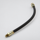 Front brake hydraulic hose angled view