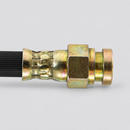 Front brake hydraulic hose female fitting detail