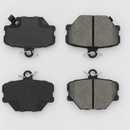 Front disc brake pad set top view