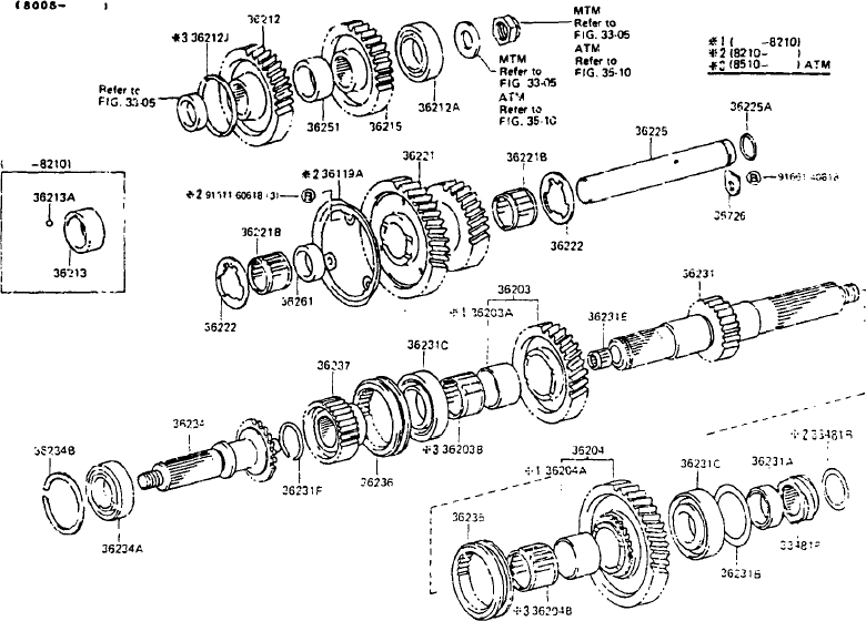 Transfer Case Rebuild Kit Land Cruiser FJ40 FJ60 81-85-1171