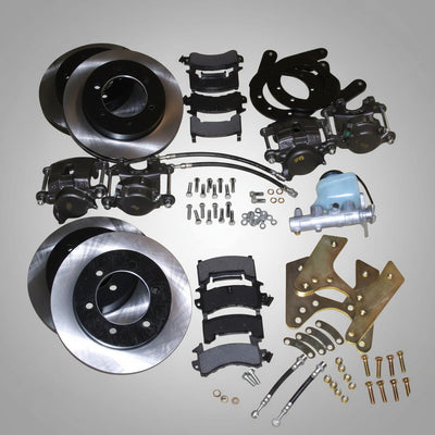 Front & Rear Disc Brake Conversion Kit Master Cyl for Toyota Land Cruiser FJ40-0