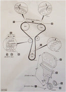 Timing Belt Kit Kia Spectra Sephia 1.8 5BP-18573