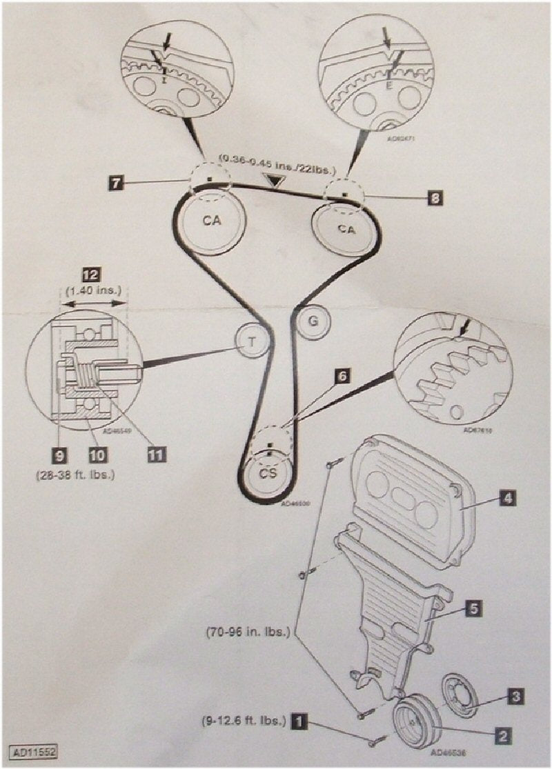 Timing Belt Kit Kia Spectra Sephia 1.8 5BP-18573