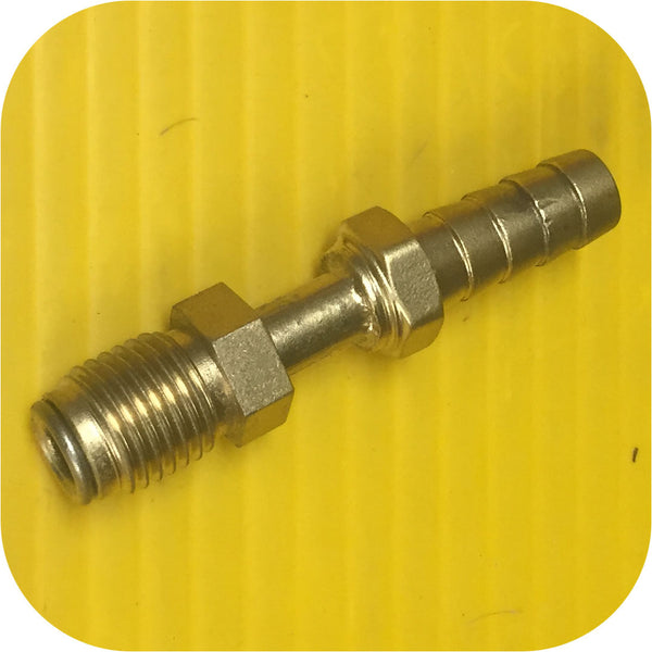 Toyota Mini Truck Power Steering Return Line Gearbox Nipple - 14x1.5mm to 3/8 barb-0