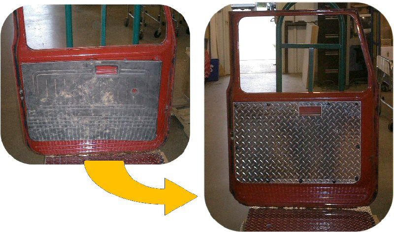 Diamond Plate Door Panel Set for Toyota Land Cruiser FJ40 FJ45 Hard Top Doors-5026