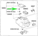 Center Console Latch Toyota Camry Celica Prius Sequoia Sienna Solara Lid Top-20487