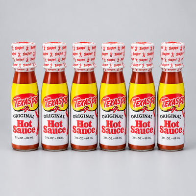 6 Bottles of Texas Pete Hot Sauce Pepper Wing, 3 oz