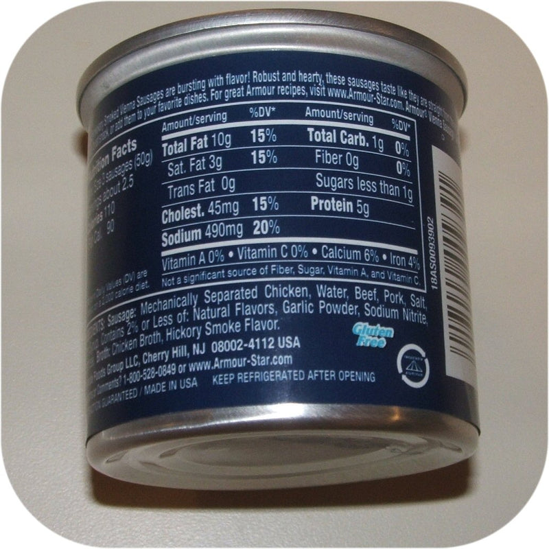 Smoked Armour Star Vienna Sausage 5 oz Can Meat Food-18538