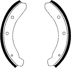 Front Brake Shoe Set Volkswagen Bug Ghia Thing VW-0