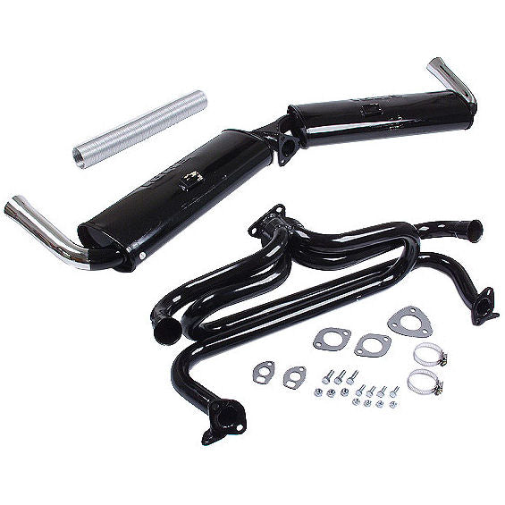 Exhaust Kit Volkswagen Bug Super Beetle Ghia Dual Muffler System Header VW Car-0
