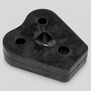 Single triangular black Walker 35951 rubber exhaust insulator with three mounting holes