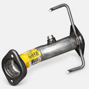 Walker 51012 exhaust pipe with two welded flanges, hanger rod and original part label