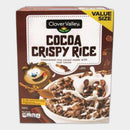 2 Boxes Clover Valley Cocoa Crispy Sweetened Rice Breakfast Cereal, 19.5 oz