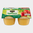 2 Packs Clover Valley Unsweetened Applesauce, 16 oz, 4 ct