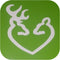 Browning Deer Vinyl Sticker Decal Heart Buck Doe Bow Hunting Rifle Buckhead Gun-0